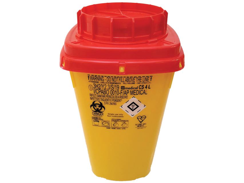 CONTENITORE RIFIUTI TAGLIENTI LINEA CS - 4 litri