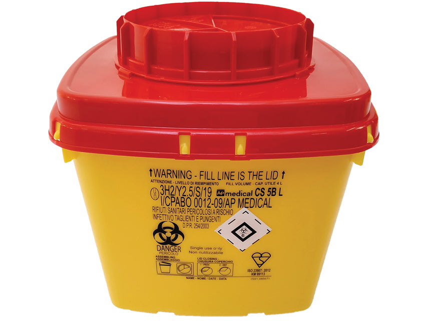 CONTENEDOR DE RESIDUOS AGUDOS LINEA CS - 5 litros