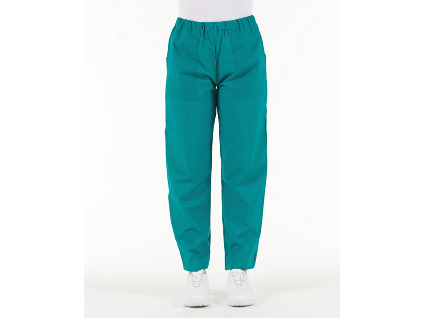 PANTALONI COTONE - verdi - L