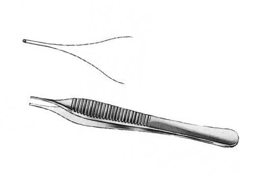 PINZA MICRO ADSON - 12 cm, 1x2 dientes