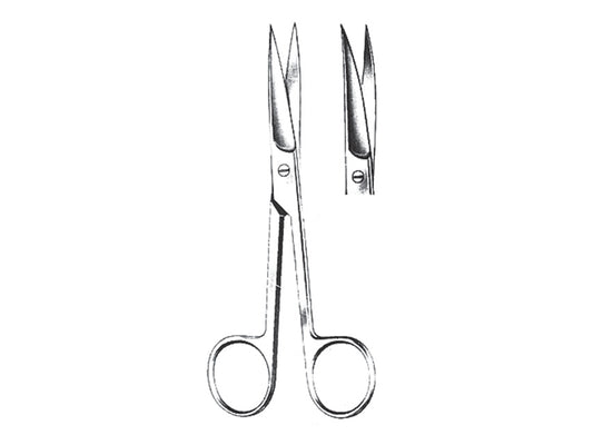 FORBICI CURVE - punte acute - 18 cm