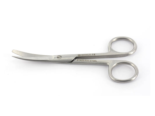 FORBICE CURVA punte alterne - 16 cm