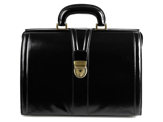 BORSA "VALIGETTA CUOIO FIORE" - nera