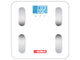 BÁSCULA DE GRASA CORPORAL EQUILIBRA - blanca