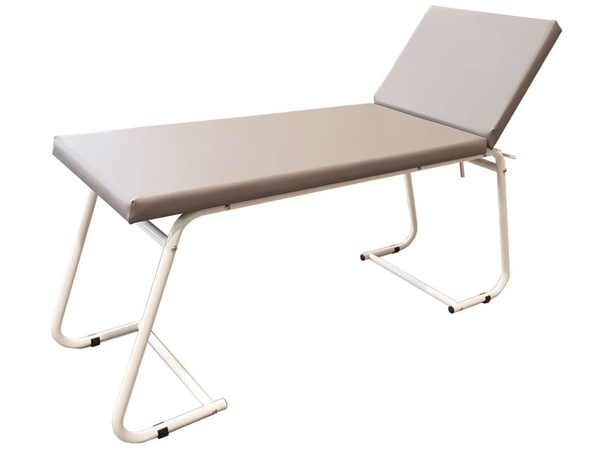 CAMA DE EXAMEN MÉDICO - pintada - gris