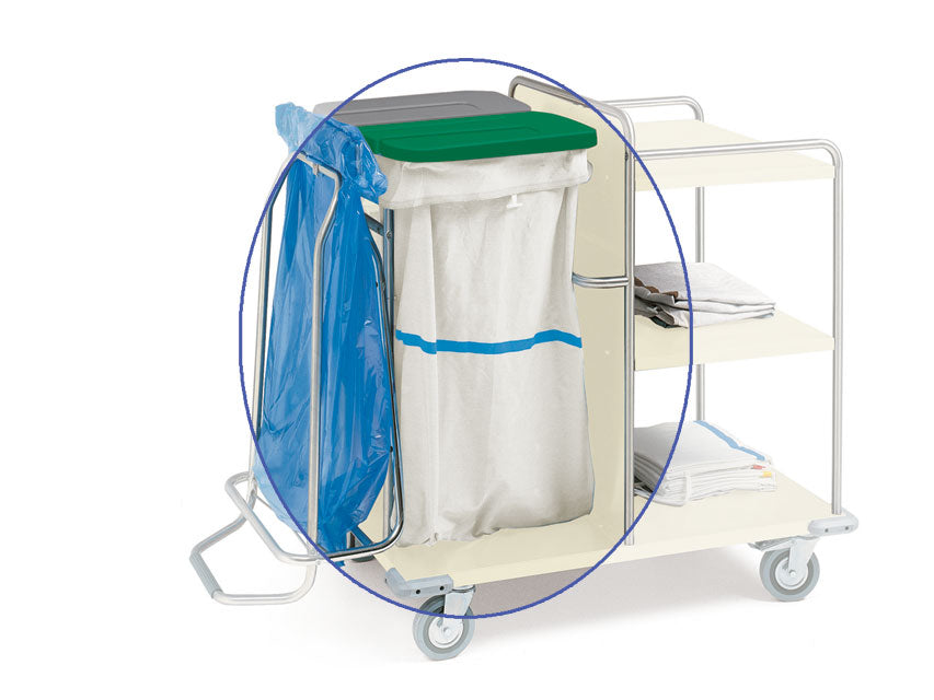 BOLSA TROLLEY - lavable - banda azul