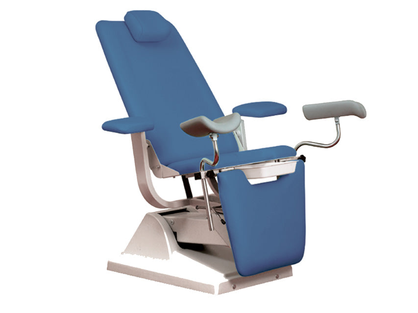 SILLÓN GYNEX con portarrollos - azul claro