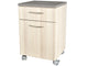 COMODINO con cassetto - beige striato
