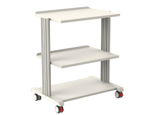 CARRELLO SMART - 2 ripiani 60x42 cm + base