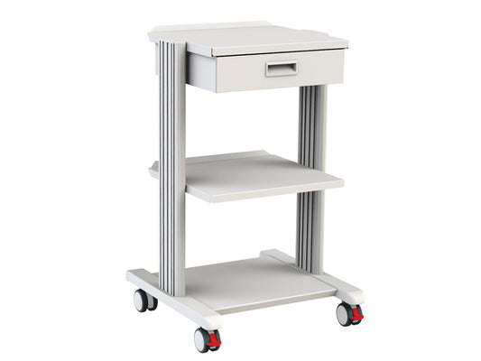 CARRELLO SMART - 2 ripiani 40x36 cm + base + cassetto