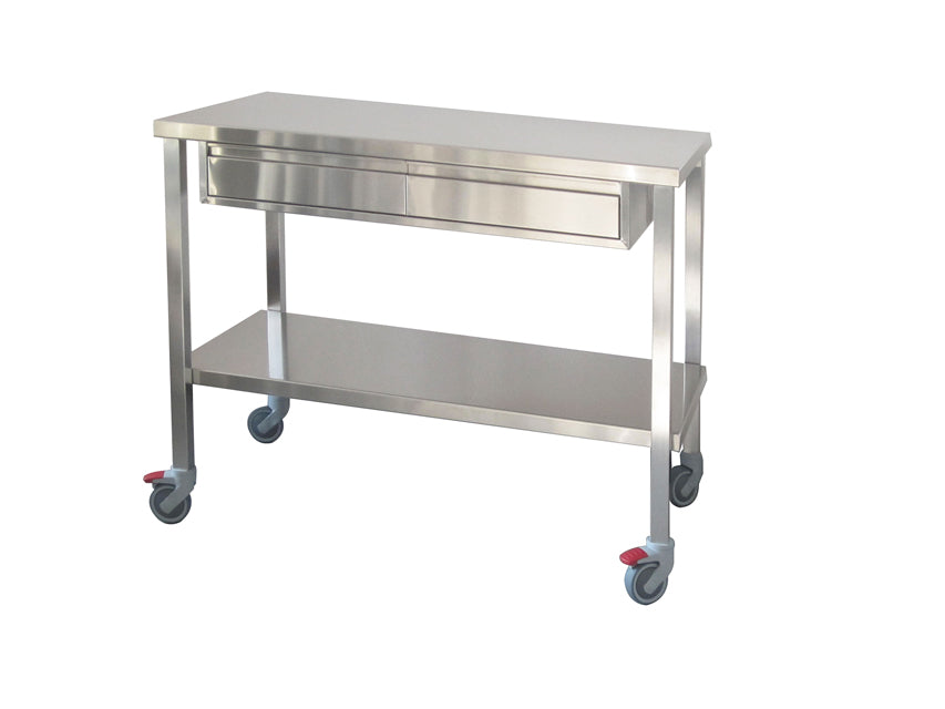 MESA DE TRABAJO DE ACERO INOXIDABLE