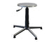 TABURETE - asiento de acero inoxidable, base de aluminio con pies