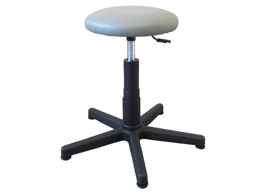 TABURETE - asiento acolchado con pies - gris