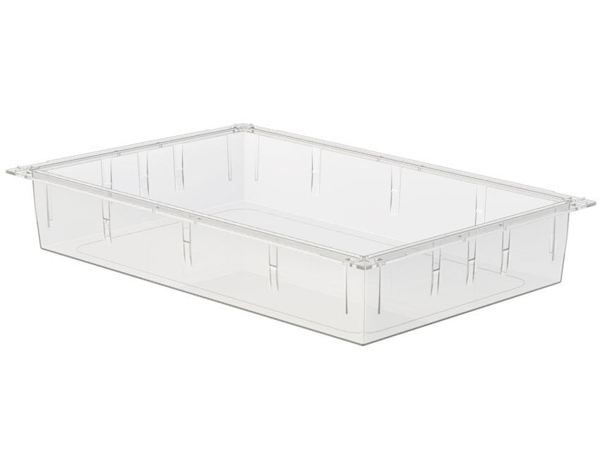 CAJÓN ISO PLÁSTICO TRANSPARENTE 600x400x100 mm - cerrado