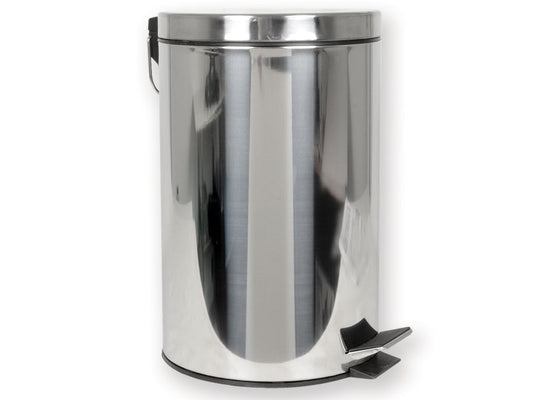 BASURA 12 l con pedal - acero inoxidable