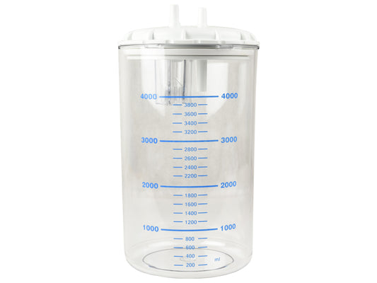 VASO 4 LITRI con coperchio - autoclavabile a 121°C