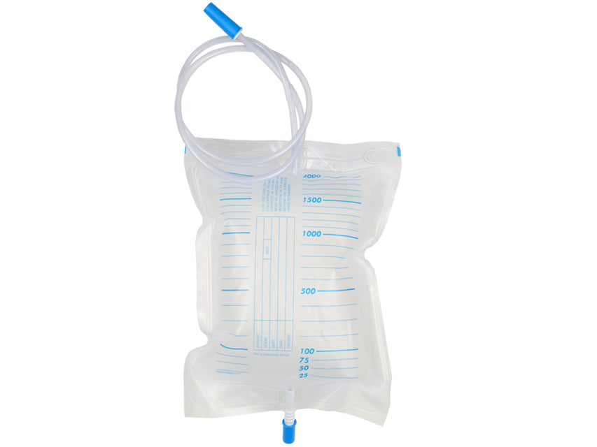 BOLSA ORINA 2000 cc - tubo 90 cm+val. antirreflujo