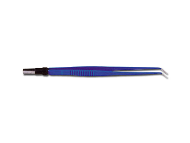 PINZA BIPOLAR RECTA 15 cm - puntas curvas 0,5 mm