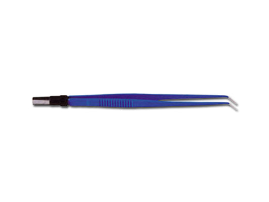 PINZA BIPOLARE RETTA 15 cm - punte curve 0,5 mm