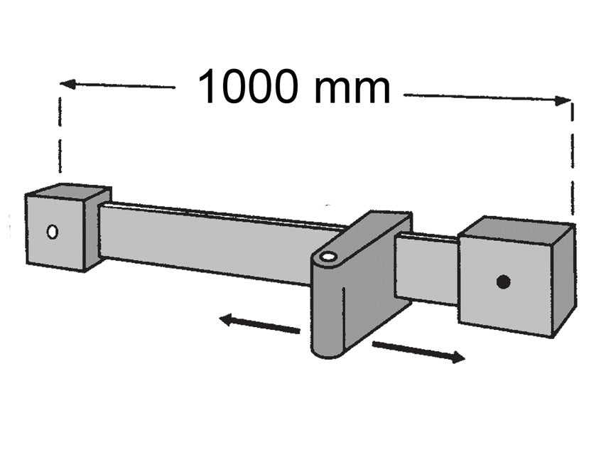 BARRA DE PARED CON ABRAZADERA para lámparas