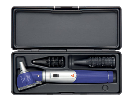 OTOSCOPIO HEINE MINI 3000 LED A F.O. con speculum riutilizzabili e astuccio - blu - D-885.20.021