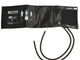 BRACCIALE ADULTI + POLMONE 2 TUBI 49x15 cm -nylon nero