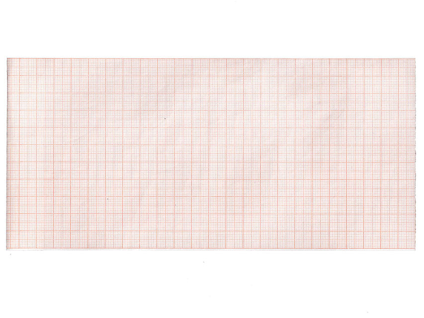 Carta termica ECG 112x23 mmxm - rotolo griglia arancio
