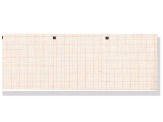 Carta termica ECG 112x100 mmxm x 300 pacco griglia arancio