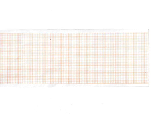 Carta termica ECG 80x20 mmxm - rotolo griglia arancio