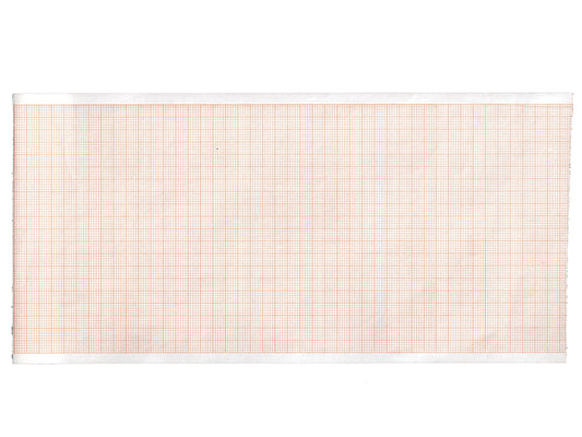 Carta termica ECG 110x20 mmxm - rotolo griglia arancio