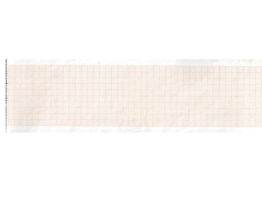 Carta termica ECG 63x30 mmxm - rotolo griglia arancio