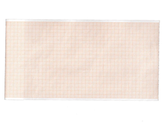 Carta termica ECG 112x27 mmxm - rotolo griglia arancio