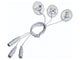ELETTRODI FOAM MONOUSO 23-30 mm ovali con cavo 35cm - pediatrici