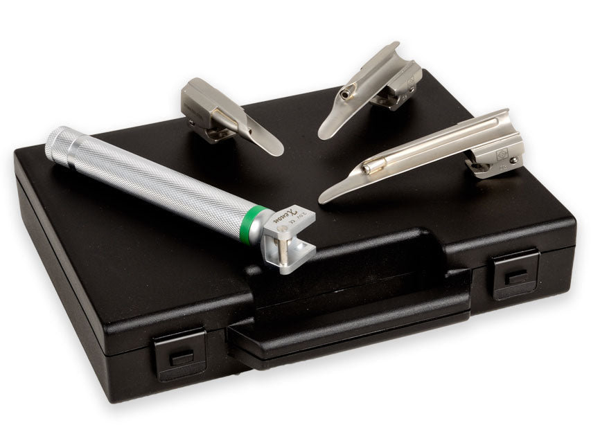 SET LARINGO "MAXLITE" F.O. PEDIATRICO 3 LAME MILLER 00,0,1 - 2,5V