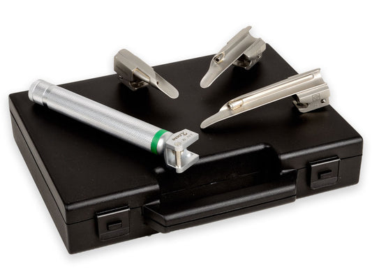 SET LARINGO "MAXLITE" F.O. PEDIATRICO 3 LAME MILLER 00,0,1 - 2,5V