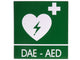 CARTELLO SEGNALATORE DAE/AED IN ALLUMINIO 29x36 cm per defibrillatori