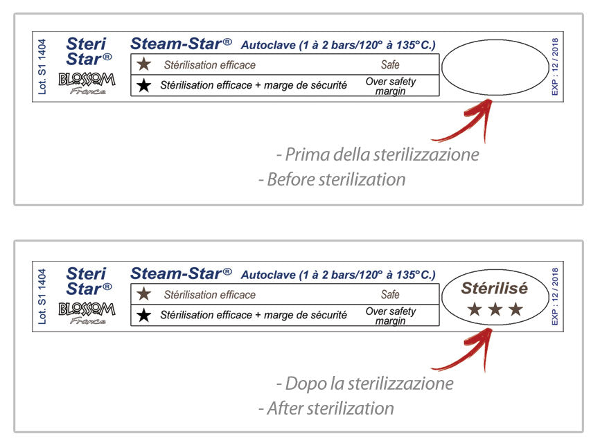 TEST AUTOCLAVE STEAM STAR