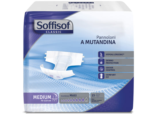 PANNOLONI SOFFISOF CLASSIC - incontinenza forte - medio