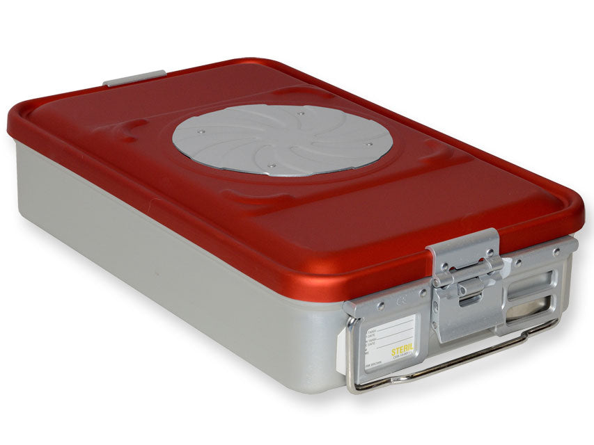 CONTAINER CON VALVOLA medio h 100 mm - rosso