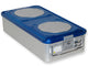 CONTAINER CON VALVOLA grande h 135 mm - blu forato