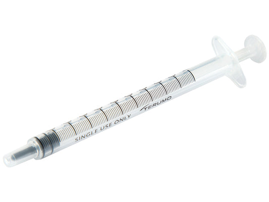 SIRINGHE SENZA AGO TERUMO 1 ml Tubercolina - Luer Slip concentrico - MDSS01SE - sterili