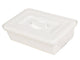 VASSOIO CON COPERCHIO 220x150x70 mm - plastica