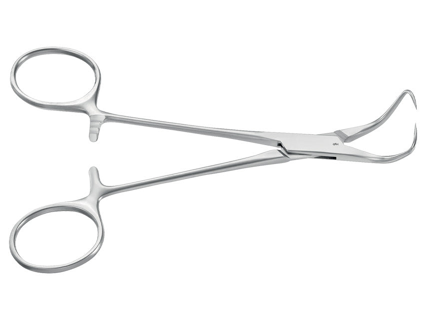 PINZA FISSATELI BACKHAUS AESCULAP - curva - punte acute - 13,5 cm - BF433R
