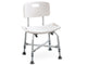 SEDIA DA BAGNO RINFORZATA con schienale - portata 100 kg