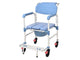 SEDIA A ROTELLE COMODA BLU