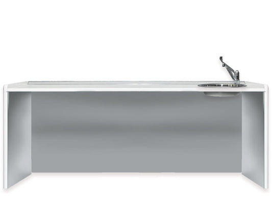 PIANO DI LAVORO 206 cm - lavello a destra