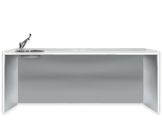 PIANO DI LAVORO 206 cm - lavello a sinistra
