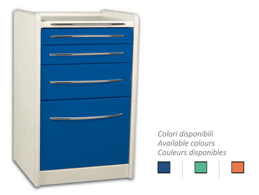 CASSETTIERA MOBILE GE414 4 cassetti 49 cm - colore a scelta