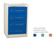 CASSETTIERA MOBILE GE416 4 cassetti 49 cm - colore a scelta