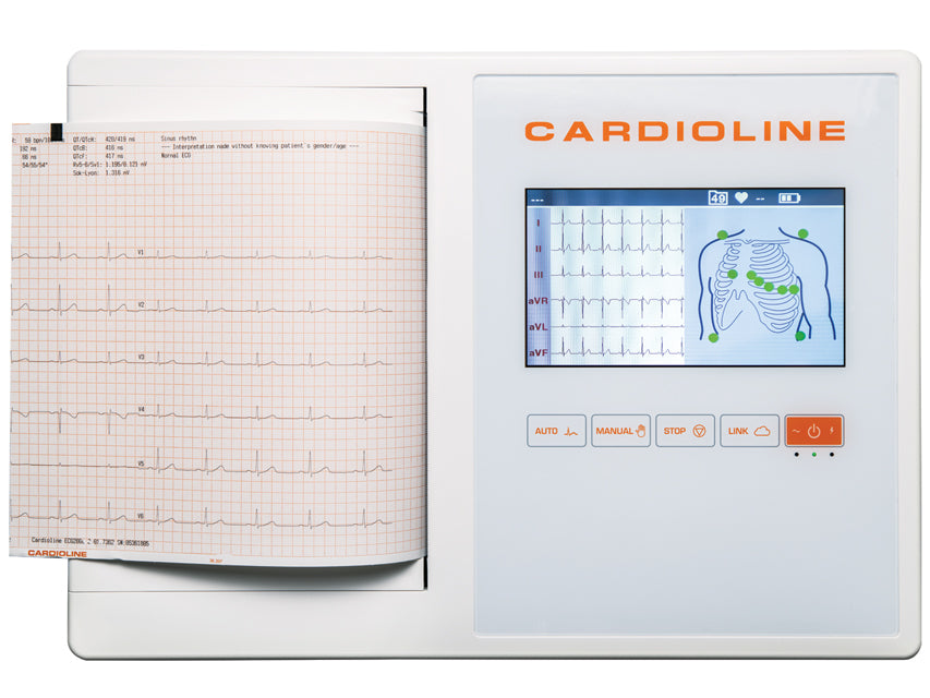 CARDIOLINE ECG200L GLASGOW - schermo a colori touch da 7"